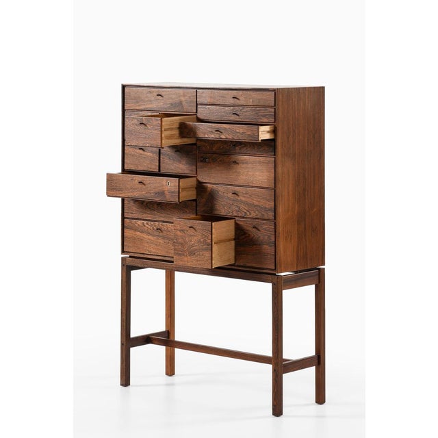 Cabinet in Brass and Rosewood by Børge Mogensen, 1960s For Sale - Image 6 of 9