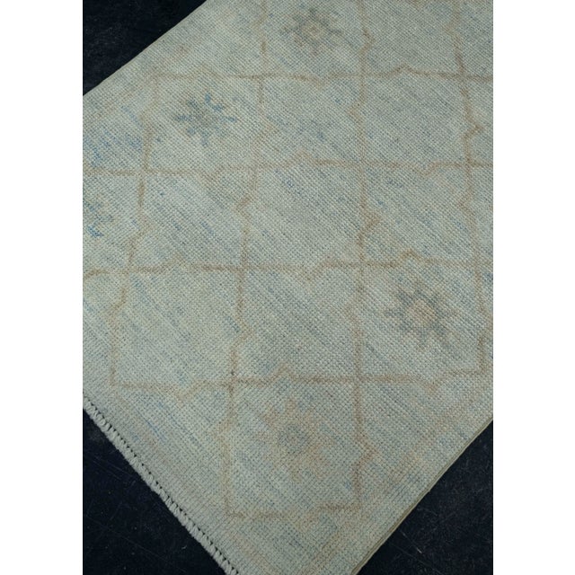 Turkish Turkish Oushak Runner Rug 2'10" x 10'4" #17822 For Sale - Image 3 of 8