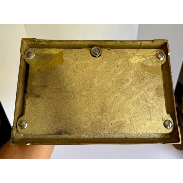 Vintage Brass Five-Piece Fireplace Tool Set With Ball Finial Handles For Sale - Image 12 of 12