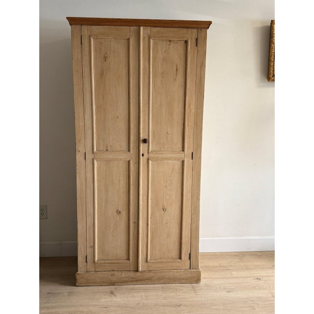 English Antique English Pine Larder Cabinet For Sale - Image 3 of 8