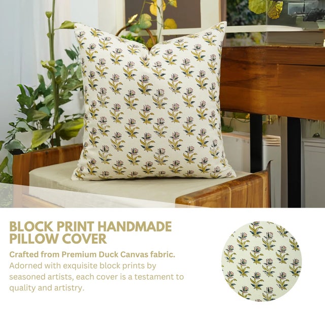 The Coastal Tulip cushion cover blends the grace of blooming tulips with a breezy coastal charm, brought to life through...