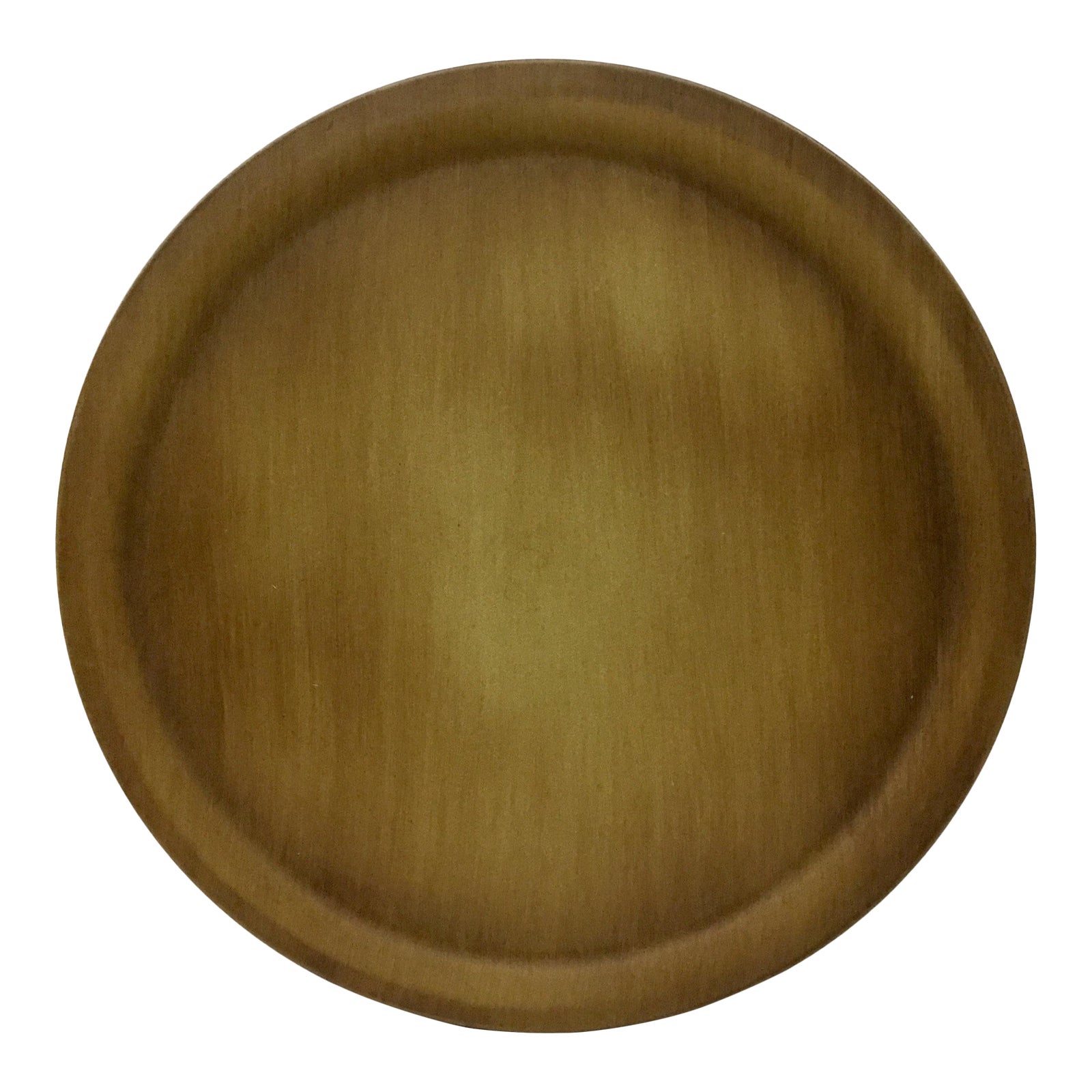 Mid Century Modern Large Round Wood Ware Serving Platter Chairish