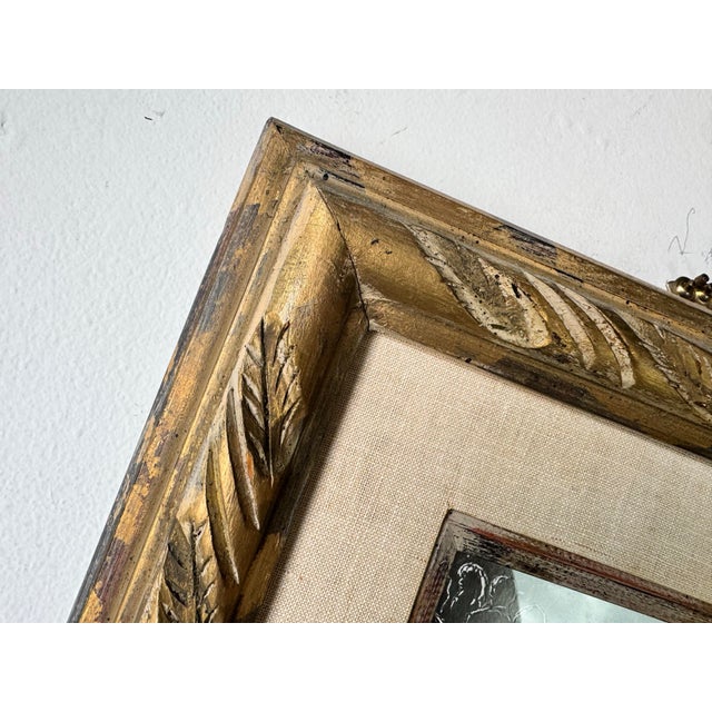 1970s Vintage Sylvia Figurative Acrylic on Board Painting, Framed For Sale - Image 10 of 12