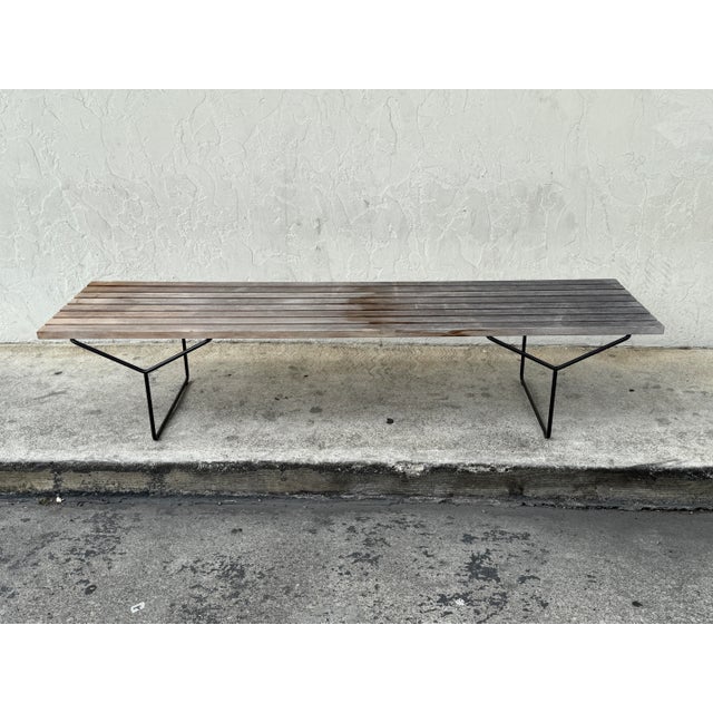 Design Plus Gallery presents a Model 400 Bench by Harry Bertoia for Knoll. This an iconic mid-century modern slatted bench...