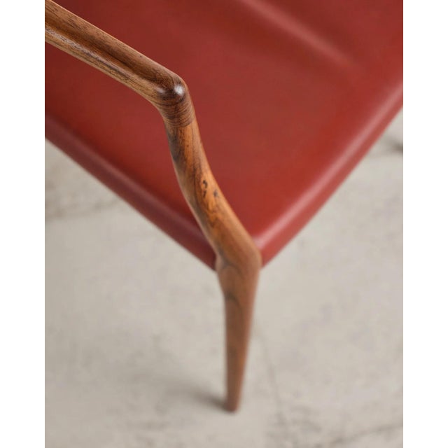 Armchair Model 65 with Leather Upholstery by Niels O. Møller for j.l. Møllers, Denmark, 1960s For Sale - Image 13 of 18