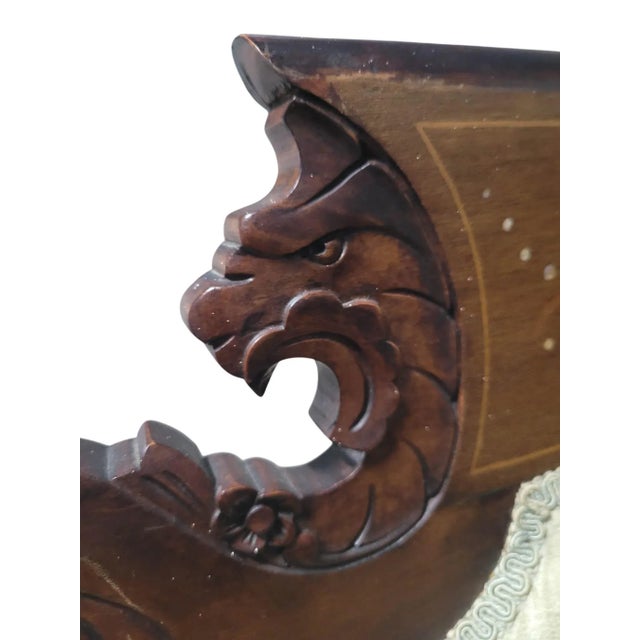 Antique Victorian Renaissance Revival Parlor Armchair, C. 1880 For Sale In West Palm - Image 6 of 16