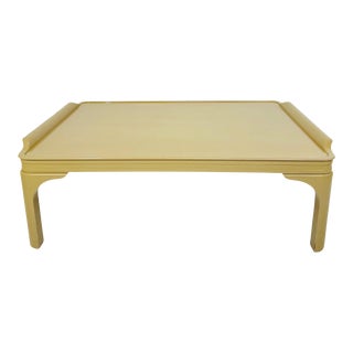 Large Chinese Art Deco Lacquered Coffee Table For Sale