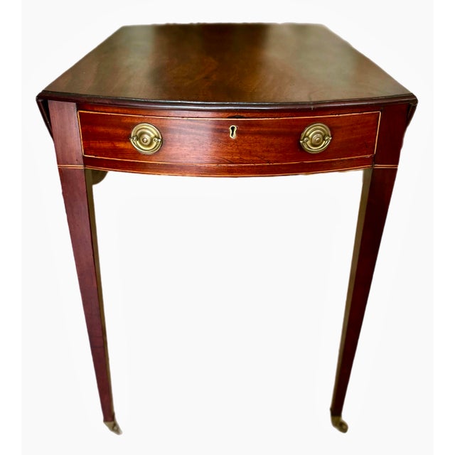 Wood Late 18th C. English Georgian Mahogany Pembroke Table For Sale - Image 7 of 12
