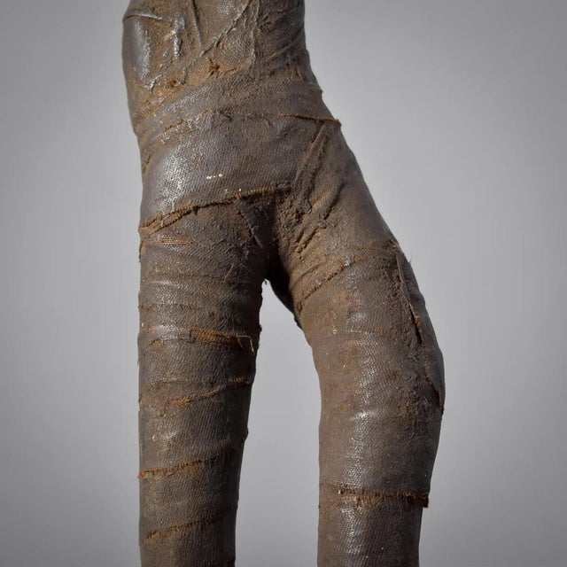 African Early 20th Century Pere Male Figure with Pipe Tanzania For Sale - Image 3 of 13