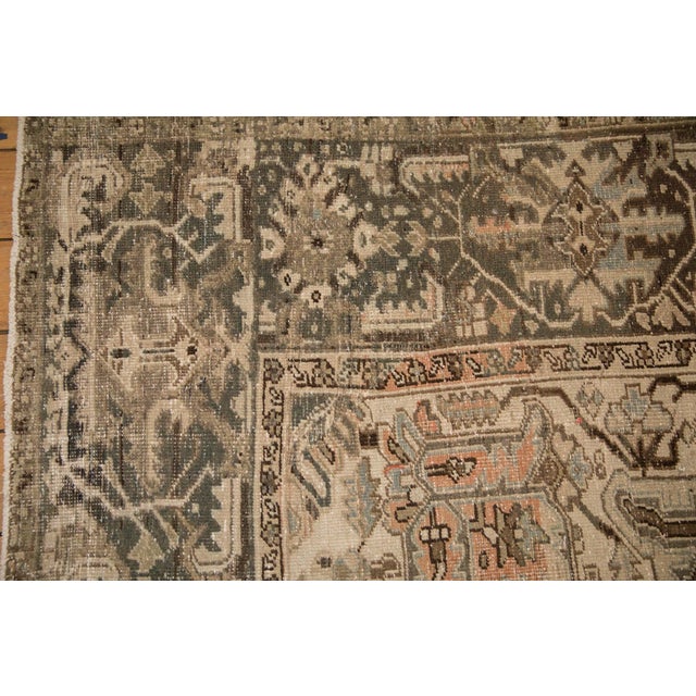 Vintage Distressed Heriz Carpet - 8'7" x 11'4" For Sale In New York - Image 6 of 10