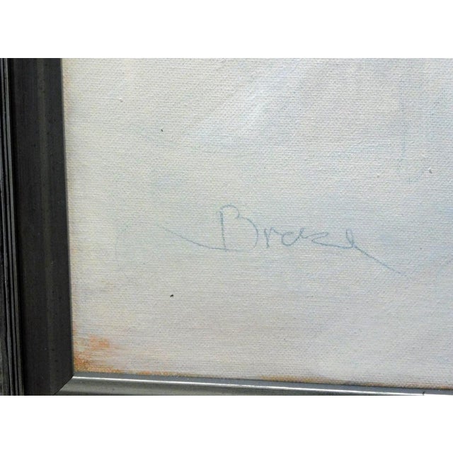 2010s Jurgen Gorg "Breeze" Acrylic on Canvas Custom Framed Hand Signed Make Offer For Sale - Image 5 of 6