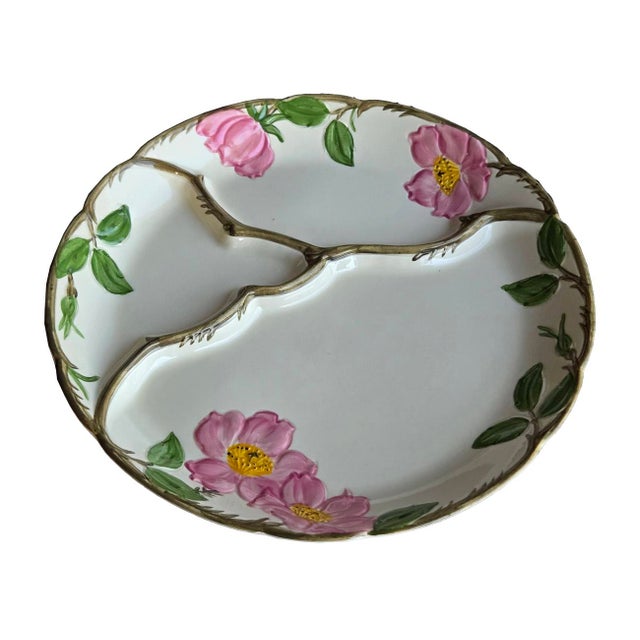 1960s Franciscan Desert Rose Grill Plate For Sale - Image 5 of 12