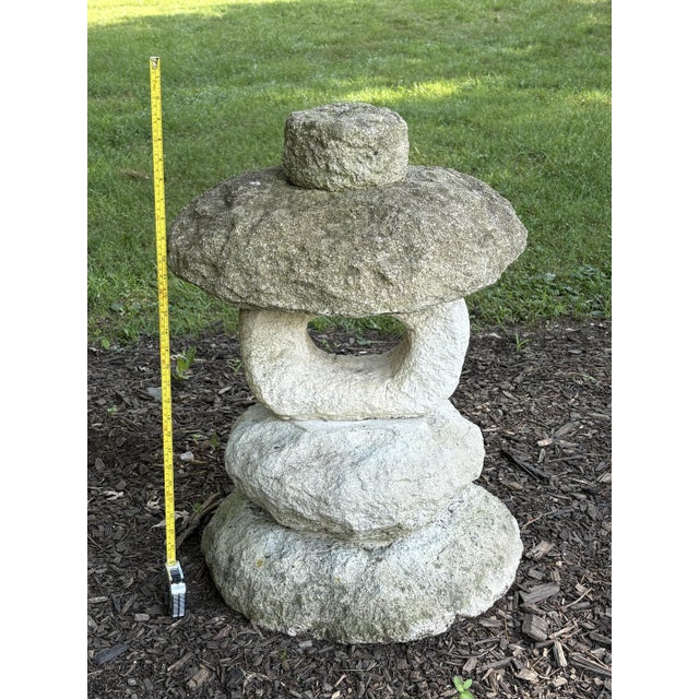 Mid 20th Century Mountain Spirit Wabi Sabi Concrete Garden Sculpture For Sale - Image 9 of 9