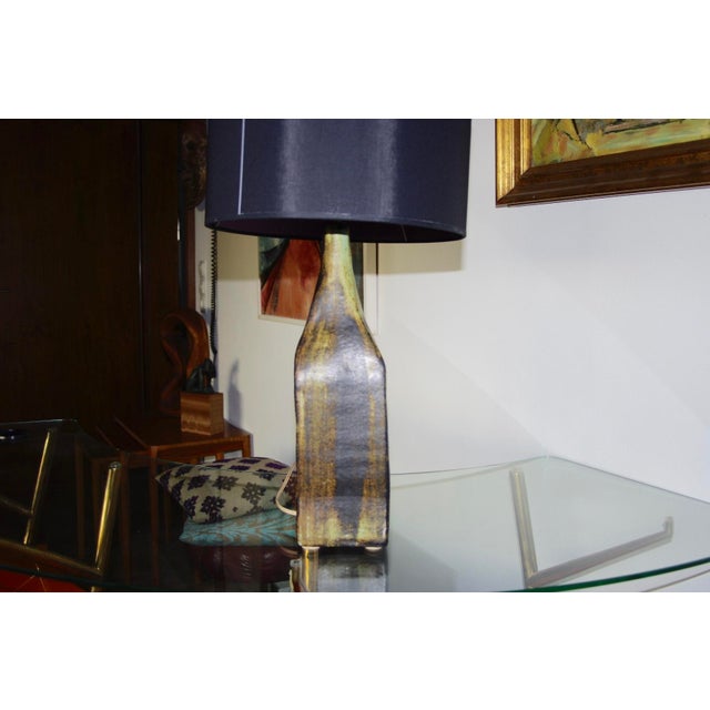 Unique piece by Nicole Raude, Paris. Brutalist decor and form from the 1950s, in perfect condition, signed under the base....