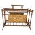 Vintage Faux Bamboo and Rattan Pagoda Style Magazine Rack For Sale