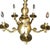 Traditional 1990s English Georgian Style Heavy Brass 5 Arm Electric Chandelier For Sale - Image 3 of 8