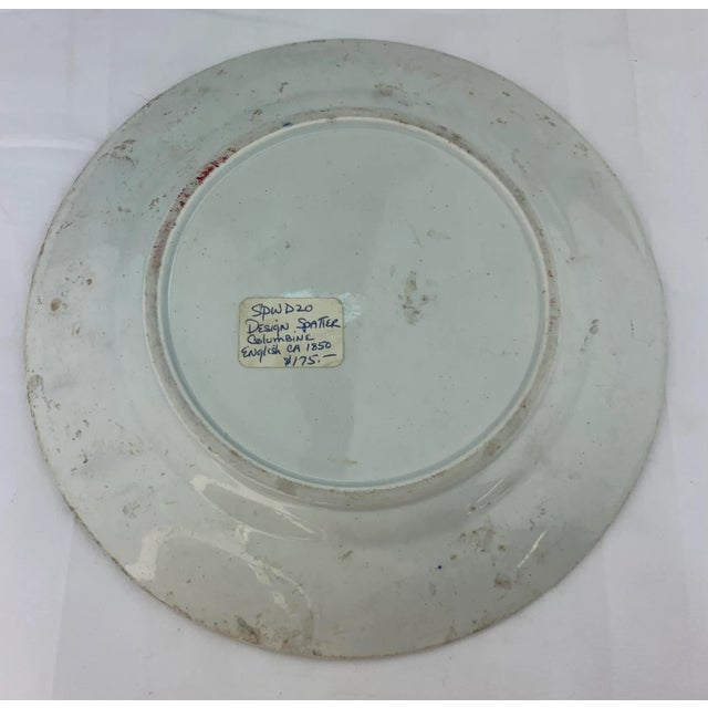 Mid 19th Century English Hand Painted Serving Plate For Sale In Los Angeles - Image 6 of 6
