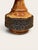 Gene Farkus Studio Pottery Glazed Ceramic Bottle-Form Vase With Textured Design For Sale - Image 4 of 4