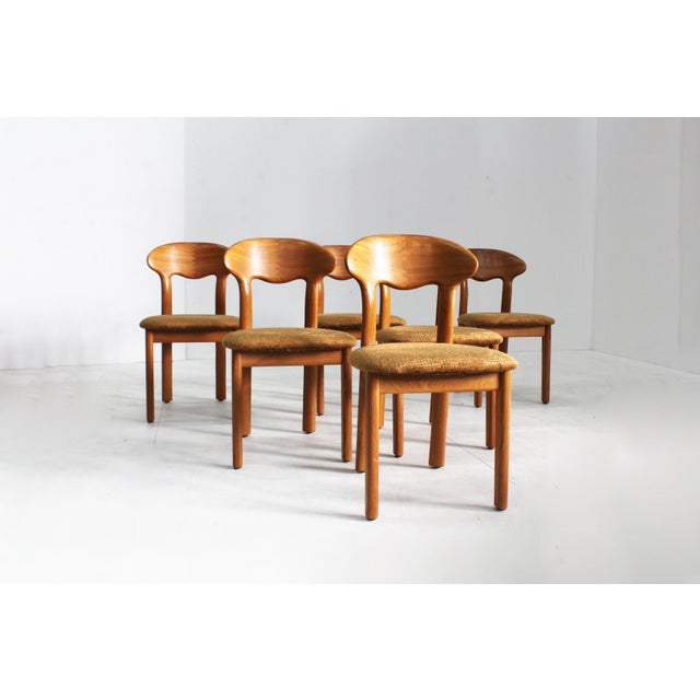 1960s Vintage Danish Teak Dining Chairs by Juul Kristensen, 1960s, Set of 6 For Sale - Image 5 of 10