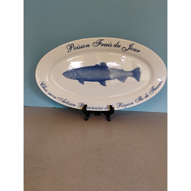 1990s 1990s Williams Sonoma Poisson Frais Du Jour Platter For Sale - Image 5 of 5
