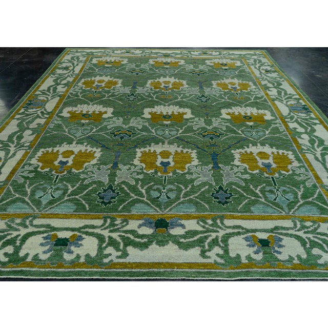 Turkish Oushak Rug 9'7" x 13'7" #20146 Explore a curated collection of hallway runners, wool rugs, and handmade...