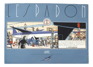 Edgar Pierre Jacobs, The Secret of the Swordfish, 1985, Serigraph