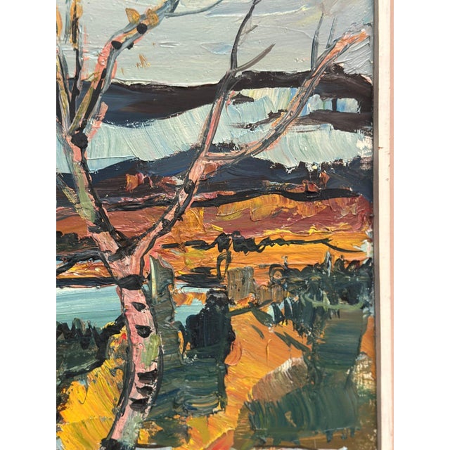 Harry Sahlin, Autumn Shore, 1973, Oil on Panel, Framed For Sale - Image 11 of 18