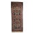 Vintage Persian Kerman Rug, Hand-Knotted Wool, All-Over Floral Garden Pattern, Navy & Ivory, 3x7 For Sale