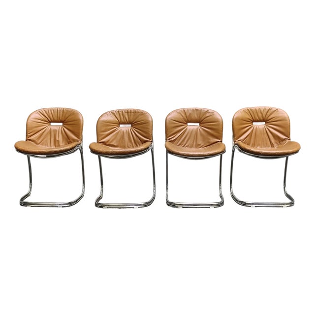 Sabrina Chairs by Gastone Rinaldi for Rima, Italy, 1970s, Set of 4 For Sale