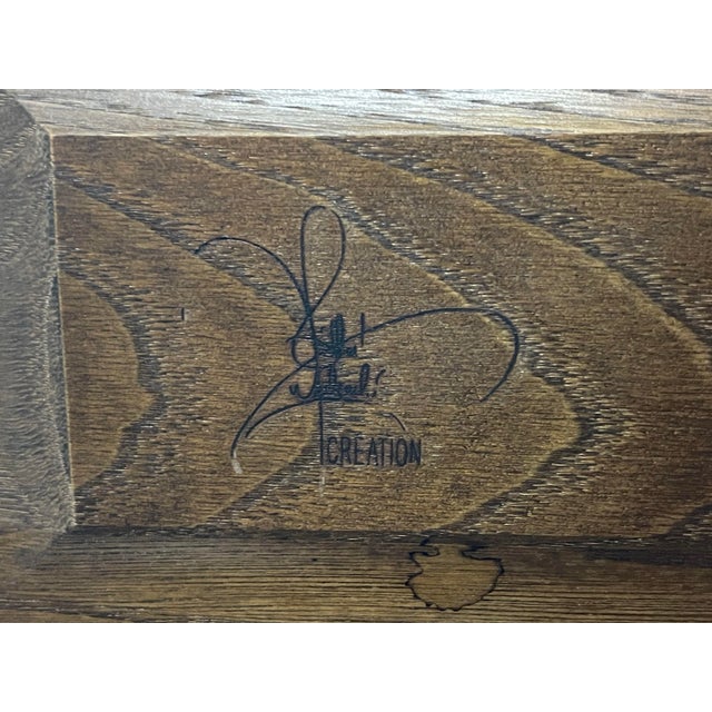 Vintage Signed French Workshop Creation Sideboard For Sale - Image 13 of 17