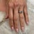 Metal Natural Aquamarine Diamond Ring 6.75 14k W Gold 2.24 TCW Certified For Sale - Image 7 of 8