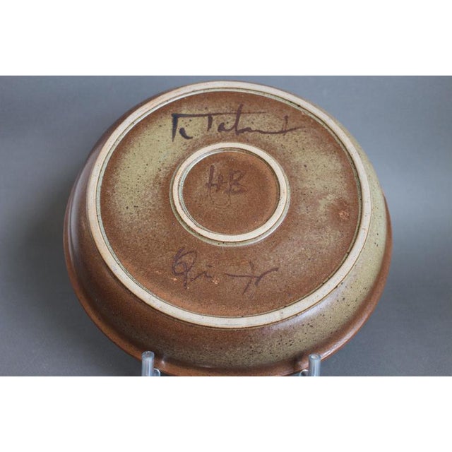 Stoneware Bowl with Sun Motif by Jean-Claude Taburet for Hb Henriot, 1960s-1970s For Sale - Image 17 of 18