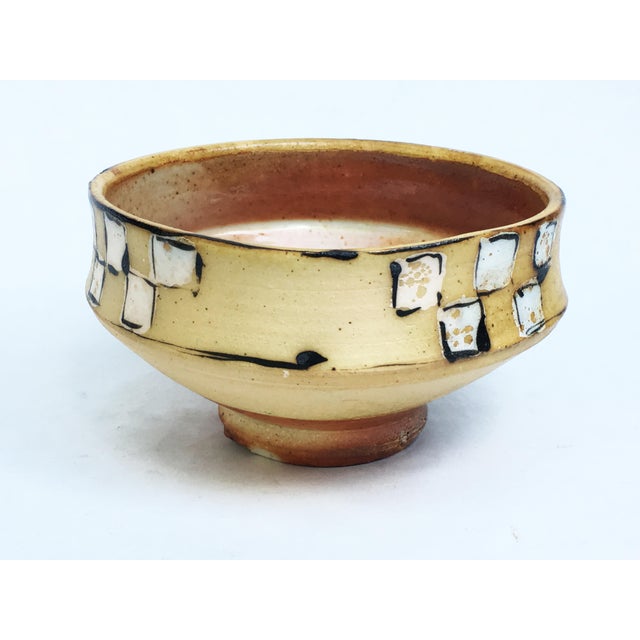 MidCentury Studio Pottery Footed Bowl Signed Chop Mark Chairish