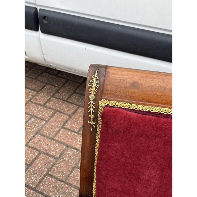 Antique French Empire Ormolu Mounted Armchairs For Sale - Image 17 of 18