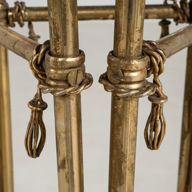 Mid 20th Century France Empire Black Brass Pedestal For Sale In Greensboro - Image 6 of 11
