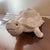 1970s Vintage Italian Ceramic Turtle Sculpture Large White Glazed Tortoise Figurine Italy For Sale - Image 5 of 7