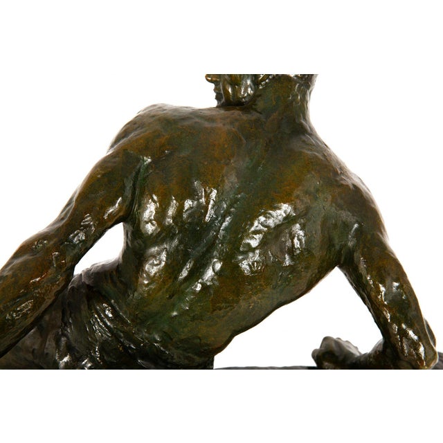 “The Lock” Antique Art Deco French Bronze Sculpture by Pierre Le Faguays For Sale - Image 11 of 18