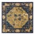 Antique Square Mid 19th Century Wool Pile Chinese Ningxia Yellow Scatter Rug For Sale