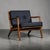 Pair of Otto Gerdau Italian 1950s Lounge Chairs in New Black Leather For Sale - Image 6 of 18