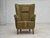 Green Danish Highback Armchair in Green Furniture Wool, 1960s For Sale - Image 8 of 18