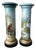 Antique French Painted Columns by Marguerite, 1896, Set of 2 For Sale
