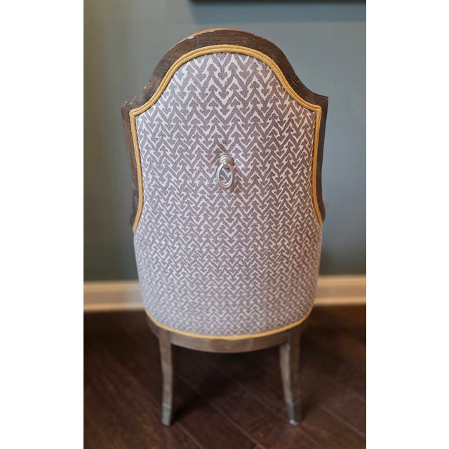 2010s Upholstered Accent Chair For Sale - Image 5 of 9