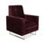 Purple Embrace Set in Velour Velvet Chrome in Violet Aubergine Purple with Manual Function, Set of 3 For Sale - Image 8 of 18