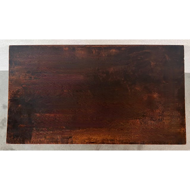 19th Century Ebonized Baroque Spanish Side Table with Lyre Legs For Sale - Image 4 of 18