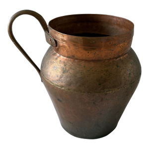 Antique Copper Jug With a Handle