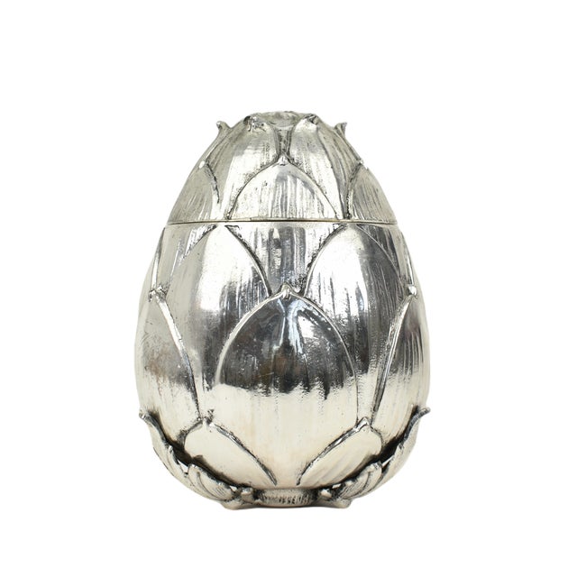 Silver Artichoke Ice Bucket by Mauro Manetti for Fonderia Darte, 1970s For Sale - Image 14 of 14