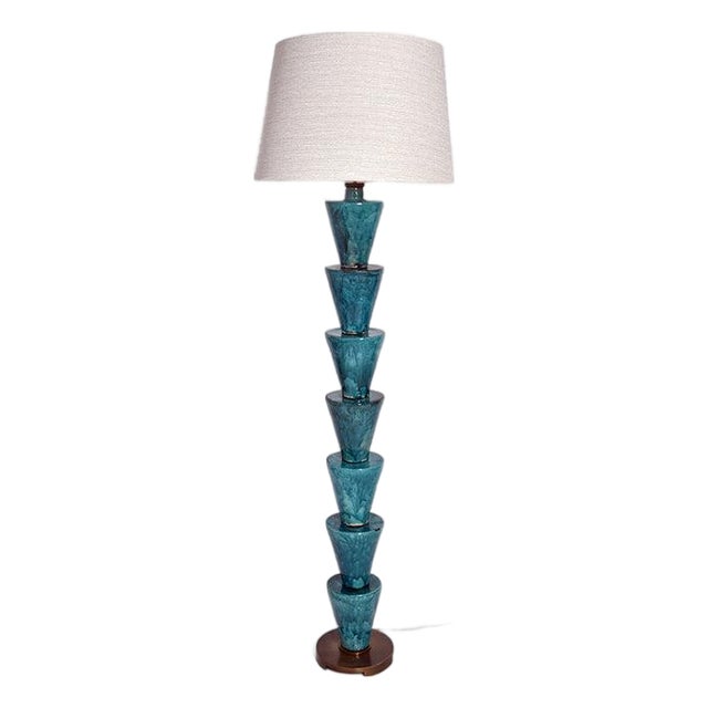 Nizwa Turquoise Floor Lamp by Barracuda Interiors For Sale