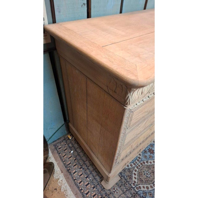 Louis Philippe Oak Chest of Drawers, 1890 For Sale - Image 6 of 12