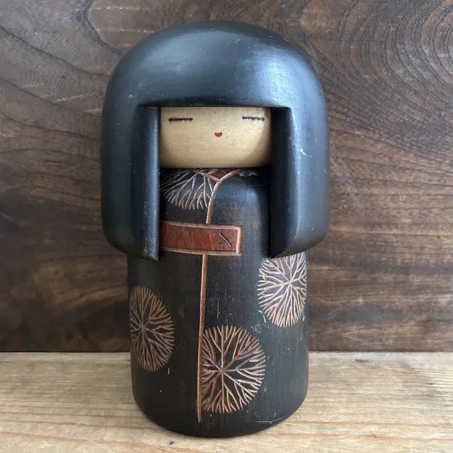 Vintage Sosaku Kokeshi Doll by Sekiguchi Sansaku, Japan, 1970s For Sale - Image 9 of 9