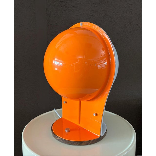 Space Age Sphere Table Lamp from Guzzini, Italy, 1970s For Sale - Image 3 of 9